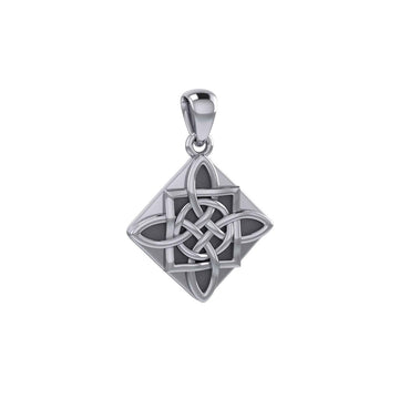 Celtic Spirits Quaternary Knot Silver Pendant TPD3018 - Jewelry